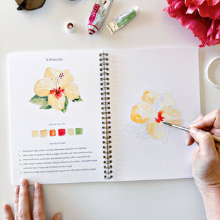 Emily Lex Tropical Watercolor Workbook: Relaxing Floral Painting Guide