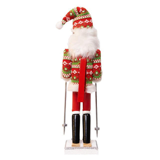 Ski Santa Nutcracker side view