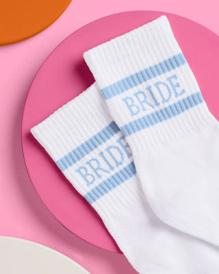 "Something Blue" Bride Socks | Luxury Wedding Morning & Bridal Prep Accessory