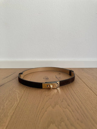 MAIDA Suede BELT - Top grain leather