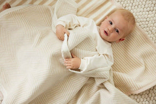 Harborview Herringbone Cream Blanket - Chappy Wrap