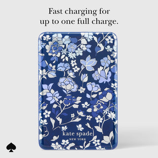 Kate Spade New York MagSafe Wireless Power Bank – Flowerbed Blue
