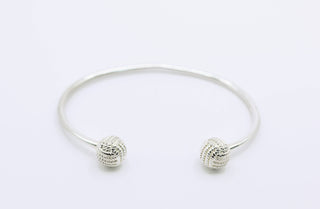 Sterling Silver Monkey Fist Crew Cuff – Maritime Statement Bracelet