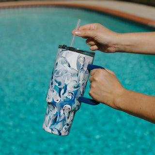 40oz Tumbler - Azul Oysters