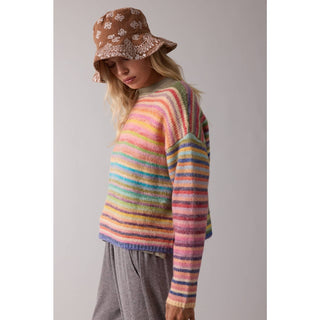 Wishlist Rainbow Knit Sweater