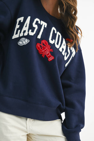 East Coast Collegiate Nautical Fleece Pullover