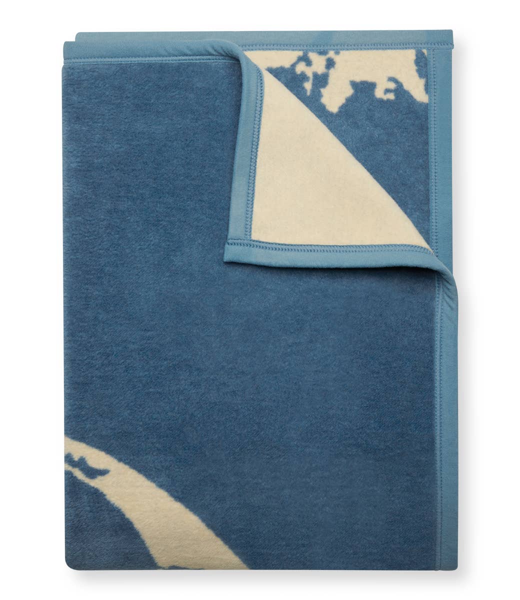 Cape and Islands Ocean Blue Blanket