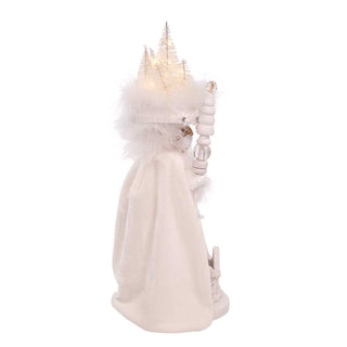White Winter LED Hat Nutcracker front detail