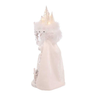 White Winter LED Hat Nutcracker back view