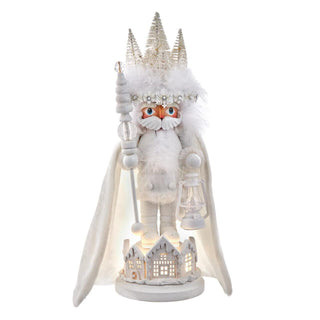15 inch Hollywood Nutcrackers Battery Operated White Winter LED Hat Nutcracker by Kurt Adler
