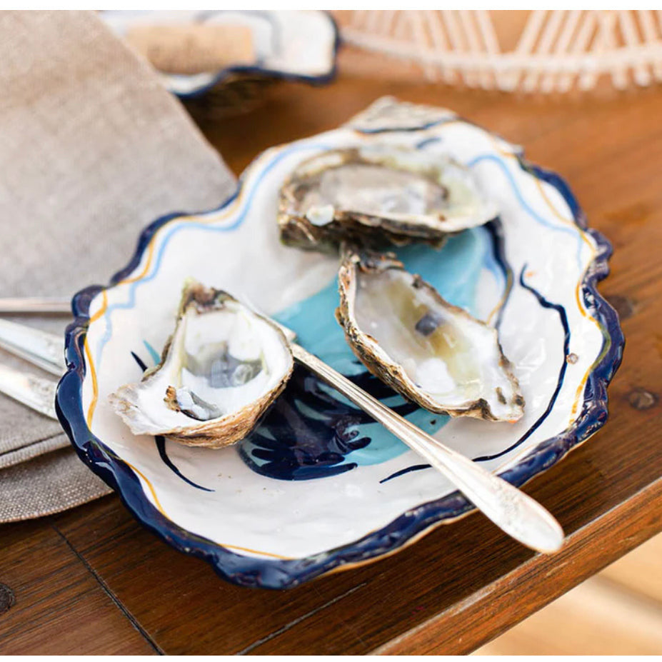 Coton Colors Oyster Salad Plate