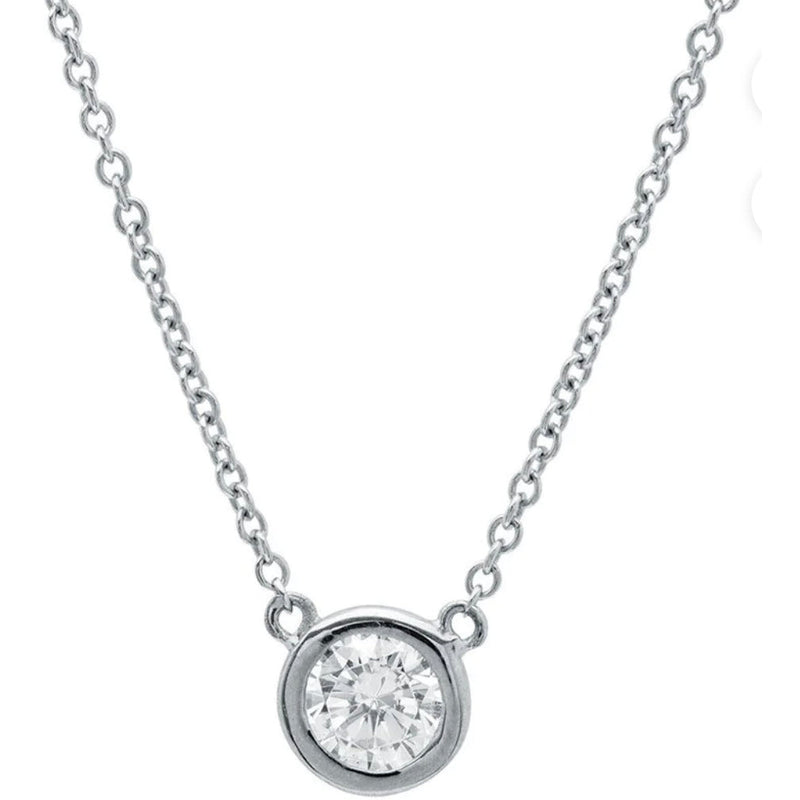 Crislu Bezel Set Earrings and Necklace
