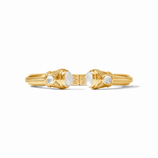 Julie Vos Cabochon Demi Cuff, Iridescent Clear Crystal
