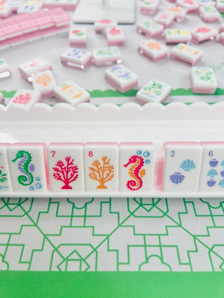 Palm Court Mahjong Mat with Palm Royale tiles