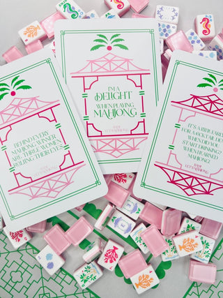 Palm Royale Mahjong Tiles styled