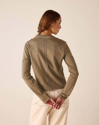 Trouvaille Polo Tee in Nutmeg