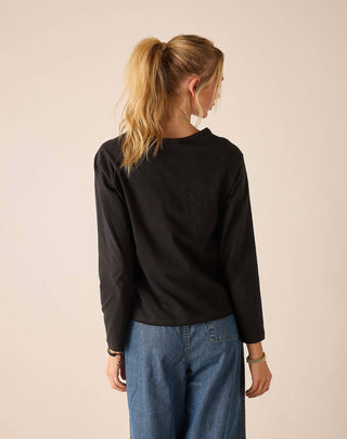 Trouvaille Raglan Tee in Graphite