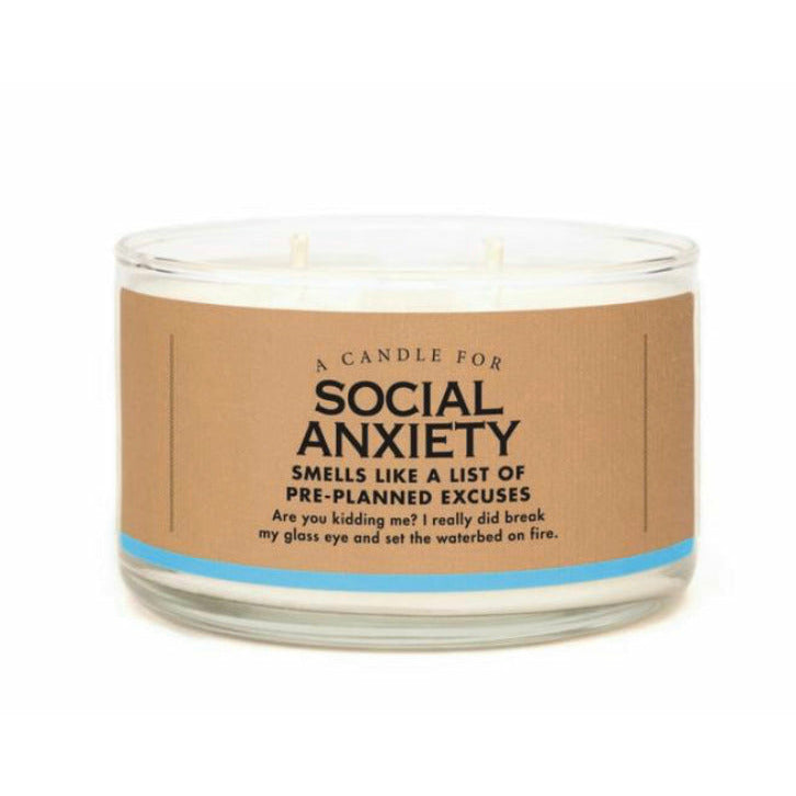 Social anxiety candle