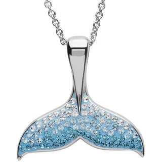 Silver Whale Tail Necklace or Earrings