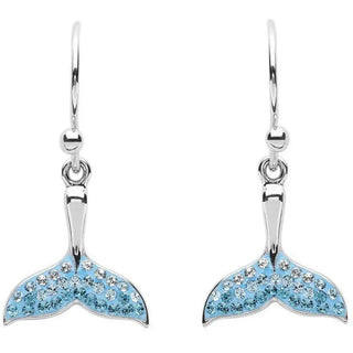 Silver Whale Tail Necklace or Earrings