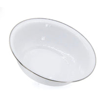 Golden Rabbit White Enamelware