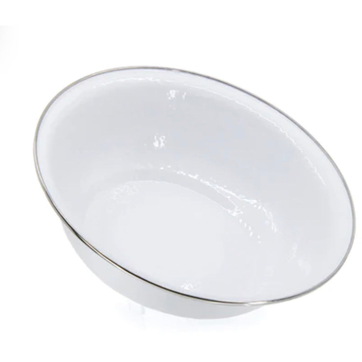 Golden Rabbit White Enamelware