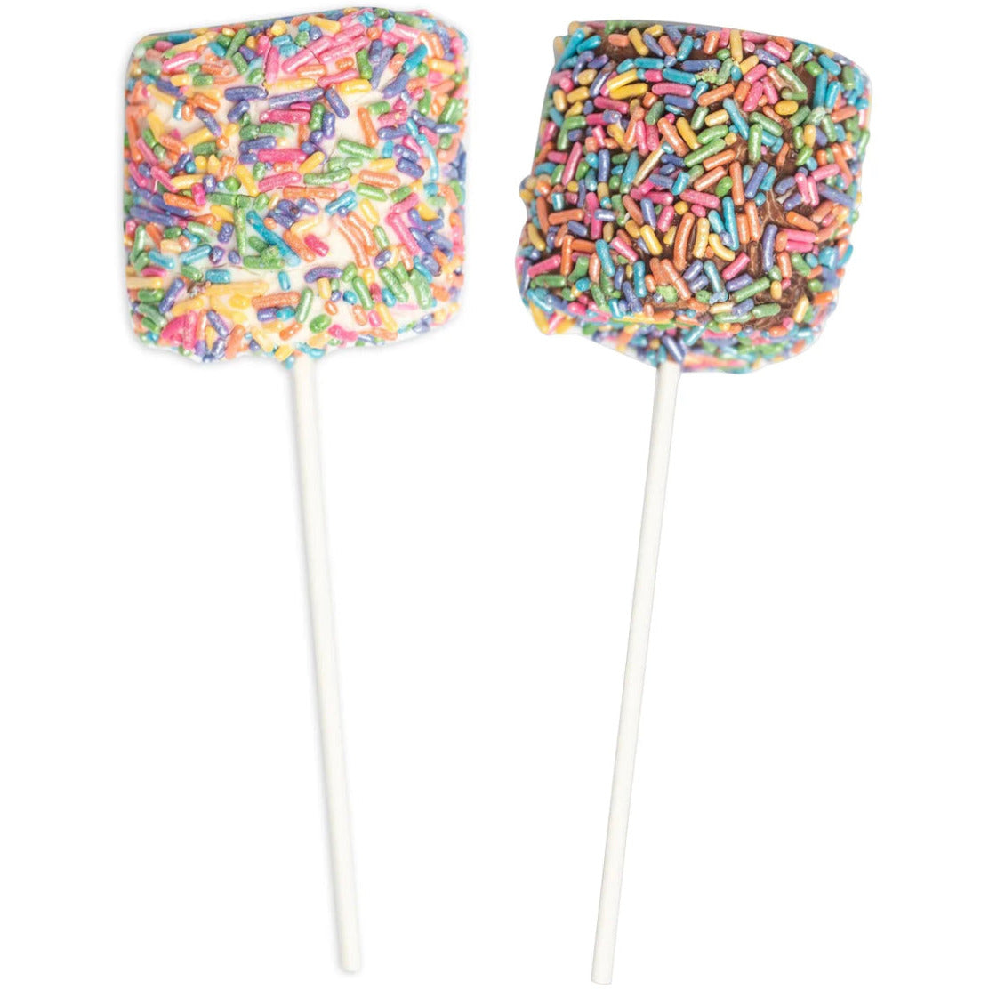 Rainbow Confetti Marshmallow Lollipop