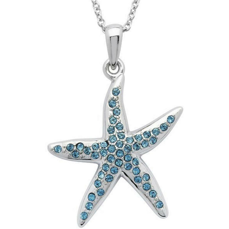 Aqua Starfish Necklace