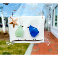 Sea Glass Hanging Birds