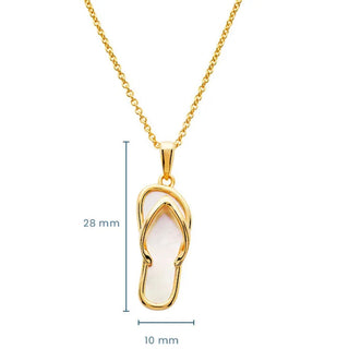 Ocean 14K Gold Vermeil Flip Flop Necklace