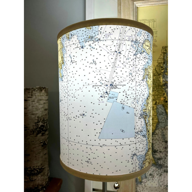 Buzzards Bay Chart or Map Lamp