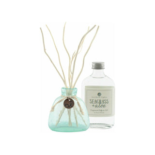 Fragrance Notes:
Drift Wood & Sea Salt-Baltic sea salt with wild sage, bergamot & sun bleached driftwood

The diffuser set comes complete with oil, reeds, glass container.  