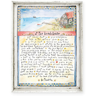 At The Beach House Framed Wall Art