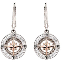Compass Necklace or Earrings