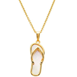 Ocean 14K Gold Vermeil Flip Flop Necklace