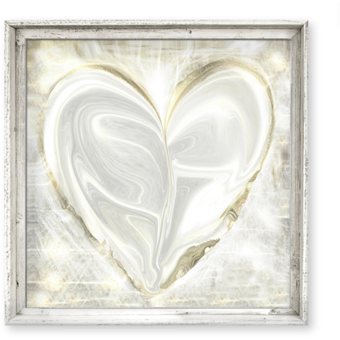 Swirling Hearts Framed Canvas
