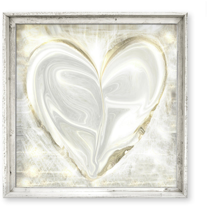 Swirling Hearts Framed Canvas
