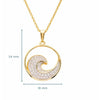 Gold Vermeil Wave Necklace or Earring