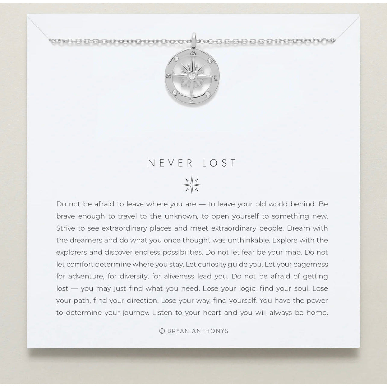 Never Lost Compass Necklace