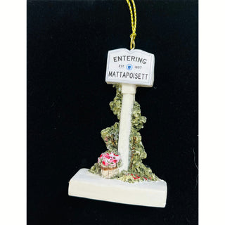 Entering Mattapoiett- Marion- Rochester Town Sign Ornament