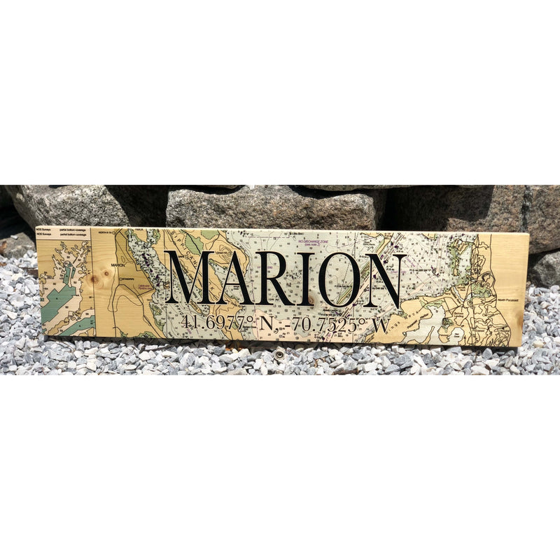 Marion Coordinate Sign (24 × 5.5 inches)