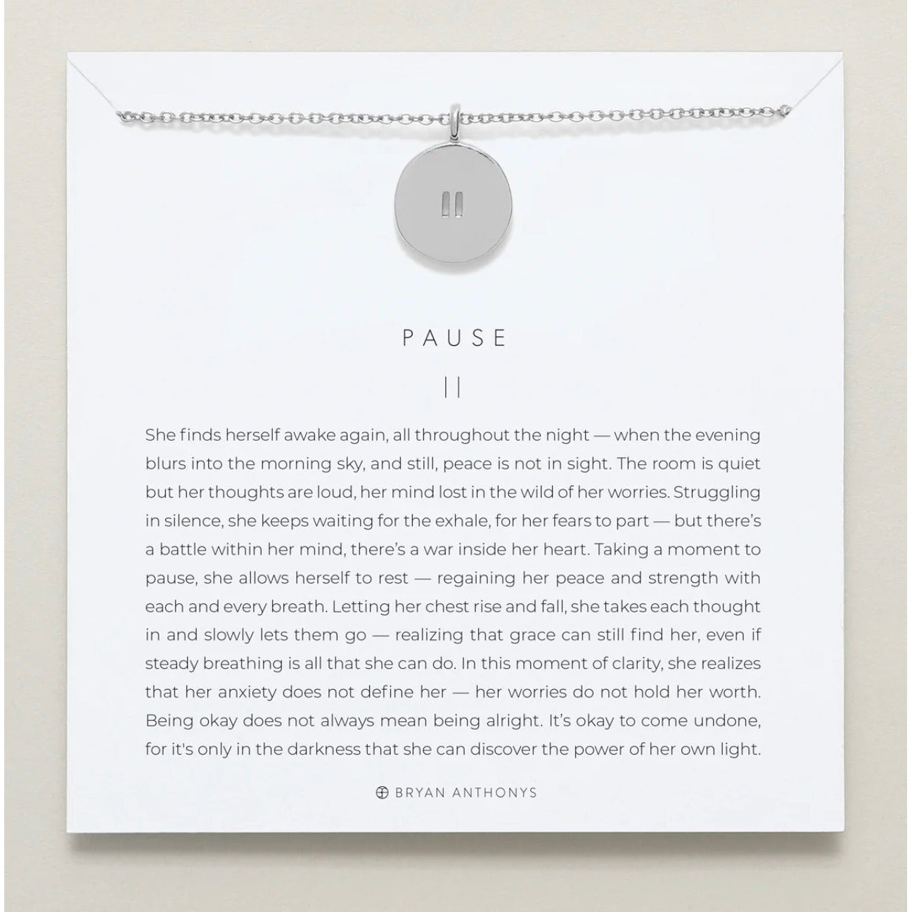 Pause Necklace