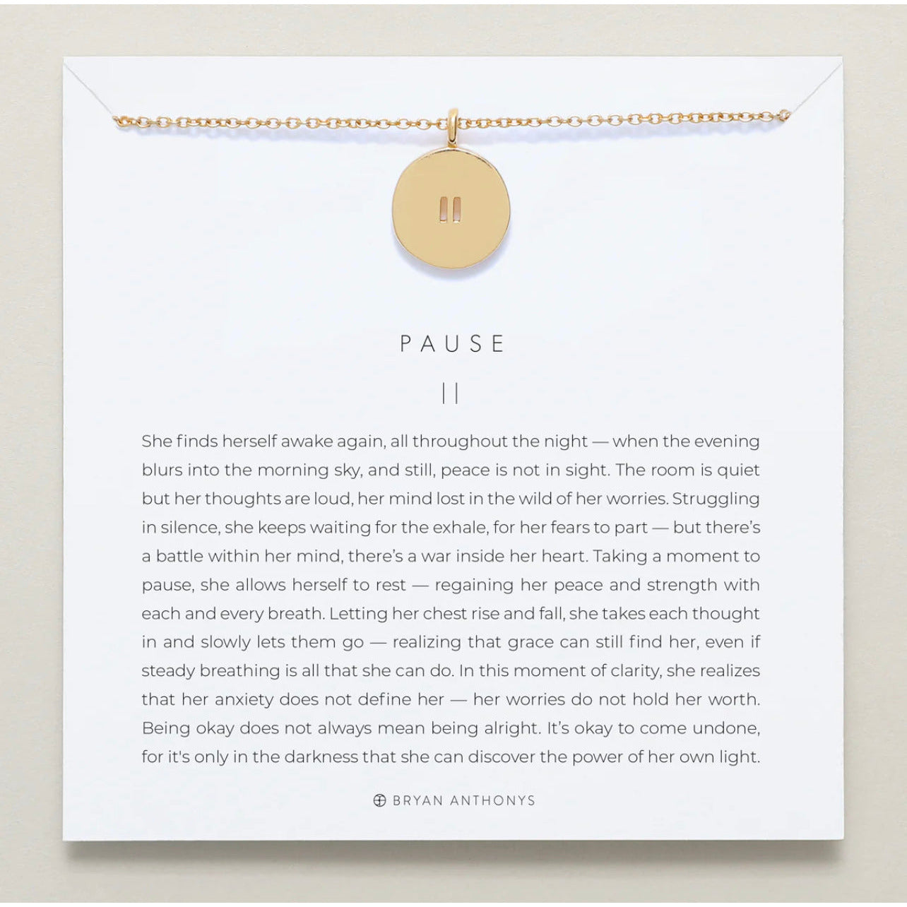 Pause Necklace