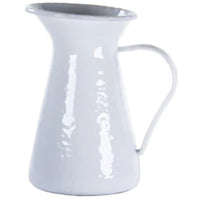 Golden Rabbit White Enamelware