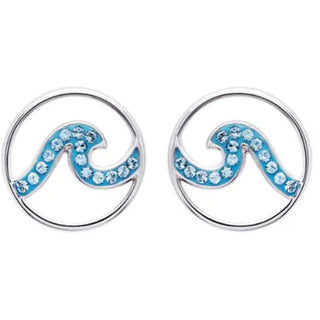 Ocean Wave Pendant or Earrings
