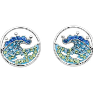 Ocean Wave Pendant or Earrings