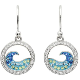 Ocean Wave Pendant or Earrings