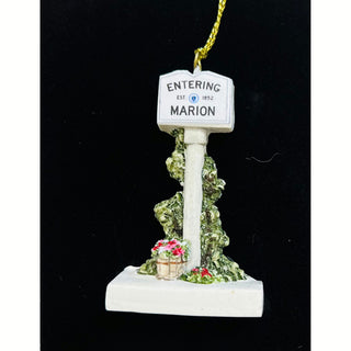 Entering Mattapoiett- Marion- Rochester Town Sign Ornament