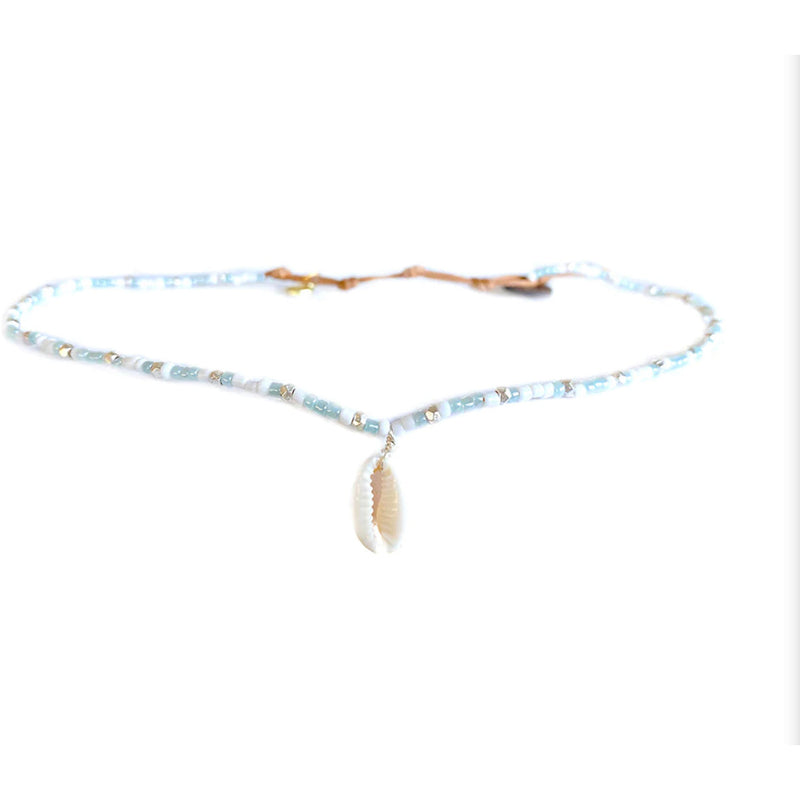 Seed Bead Necklace With Shell